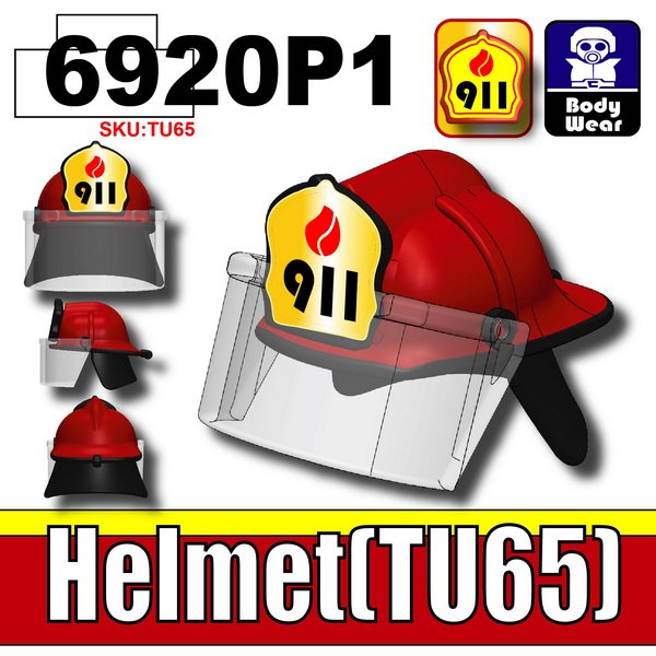 RED HELMET TU65