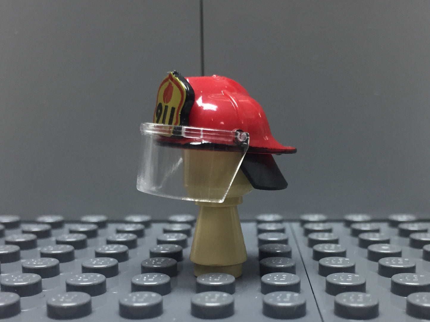 US FIREFIGHTERS HELMET RED